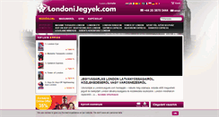 Desktop Screenshot of londonijegyek.com