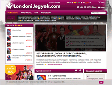 Tablet Screenshot of londonijegyek.com